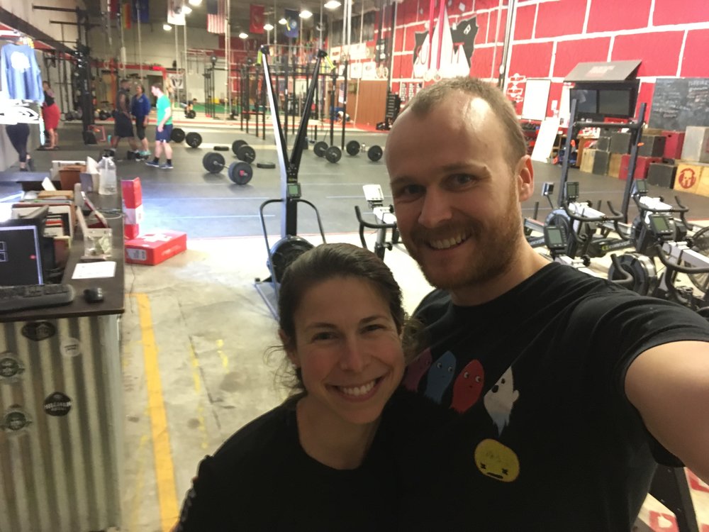  We started out the morning with a surprise (to Sid) Crossfit workout! Haven't been getting in too many workouts since we hit the road, so it was nice to spend the morning at one of Sid's favorite places - the gym.  